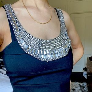 Black jeweled dress